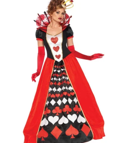 Leg Avenue Deluxe Queen Of Hearts Costume Fairytale & Fanasty