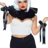 Leg Avenue Deluxe Ruffle Neck Piece And Wrist Cuffs Weapons Props And Kits