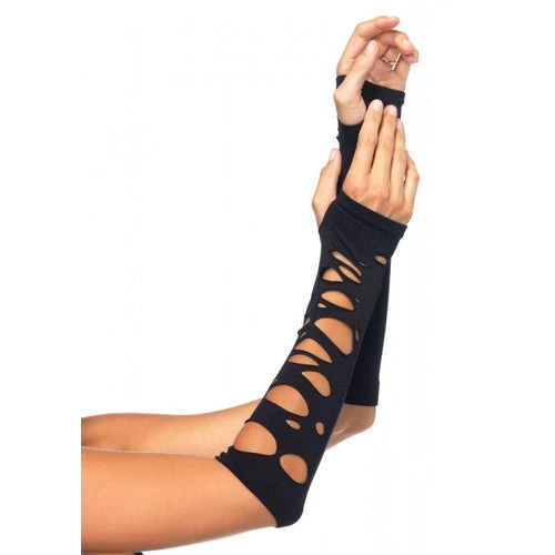 Leg Avenue Distressed Arm Warmer Gloves