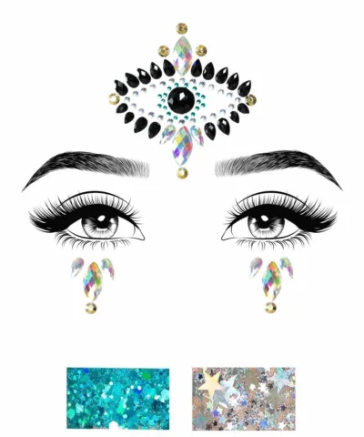Leg Avenue Costume Jewelry Divinity Adhesive Face Jewels Sticker