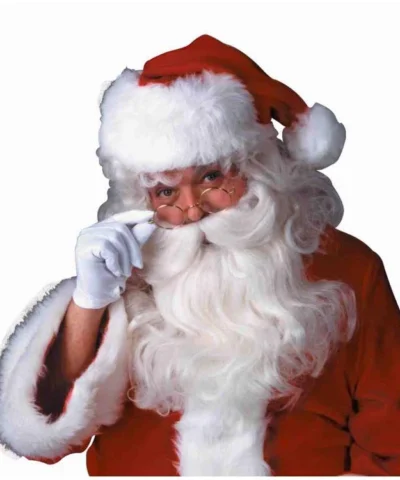 Rubies Deluxe Santa Wig/Beard Set Mens Holiday