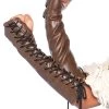 Leg Avenue Faux Leather Lace Up Arm Warmers