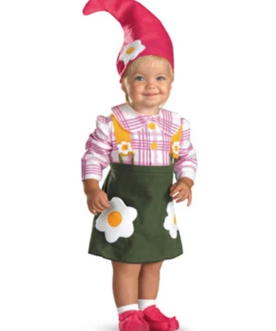 Disquises Infants And Toddlers Costumes Flower Garden Gnome Infant/Toddler Costume