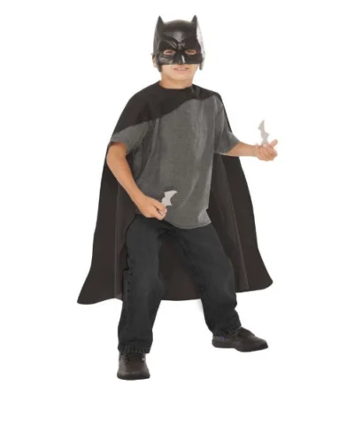 Rubies Kids Licensed Costumes Kids Batman Cape, Mask And Batarang Set – Batman V Superman: Dawn Of Justice