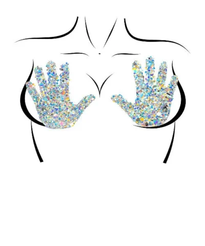 Leg Avenue Handsy Adhesive Holographic Confetti Nipple Stickers