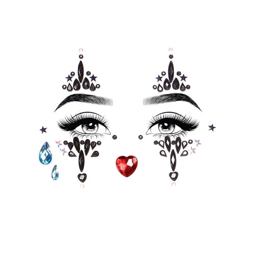 Leg Avenue Harlequin Clown Jewels Sticker