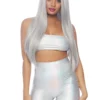 Leg Avenue Holographic Bandeau And Shorts Set Festival & Rave