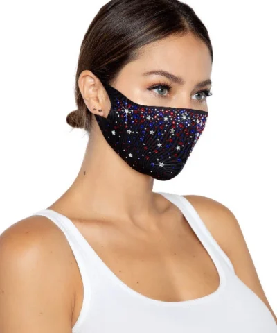 Leg Avenue Liberty Rhinestone Face Mask