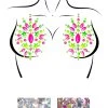 Leg Avenue Best Selling Products Riot Neon Adhesive Glow In The Dark Jewel Nipple Stickers