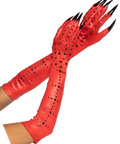 Leg Avenue Gloves & Arm Warmers Rhinestone Demon Claw Gloves