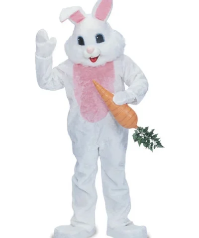 Worldclasscostumes Holiday Rubies Premium Rabbit Mascot Costume White