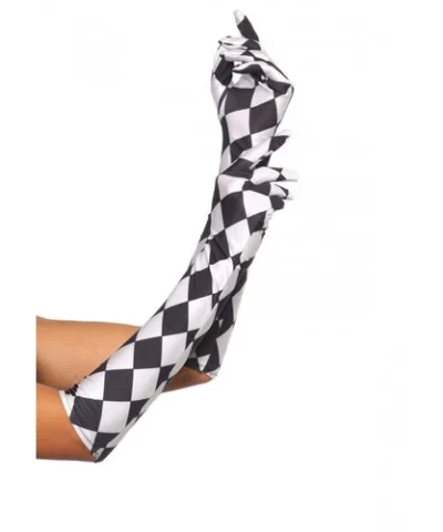 Leg Avenue Gloves & Arm Warmers Satin Harlequin Elbow Length Gloves