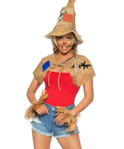 Leg Avenue Weapons Props And Kits Scarecrow Costume Kit With Hat