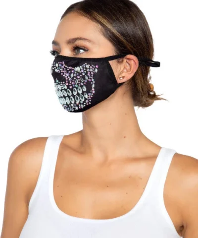 Leg Avenue Skeleton Rhinestone Face Mask