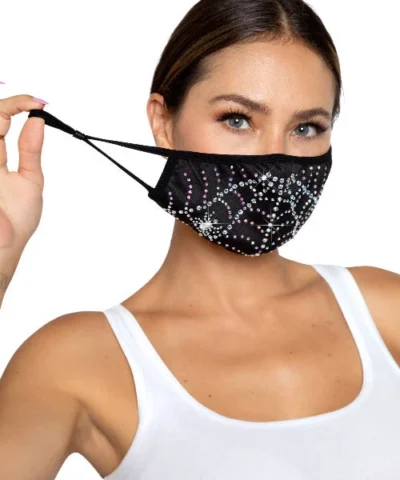 Leg Avenue Spider Web Rhinestone Face Mask