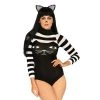Leg Avenue Striped Cat Costume Bodysuit Animals