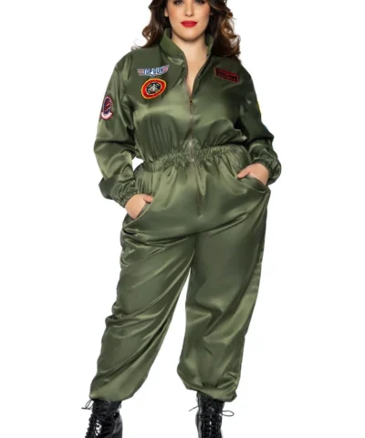 Leg Avenue Ladies Licensed Costumes Top Gun Parachute Flight Suit Costume