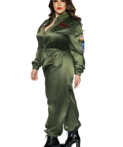 Leg Avenue Ladies Licensed Costumes Top Gun Parachute Flight Suit Costume
