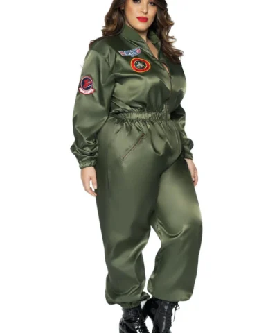Leg Avenue Ladies Licensed Costumes Top Gun Parachute Flight Suit Costume