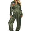Leg Avenue Ladies Licensed Costumes Top Gun Parachute Flight Suit Costume