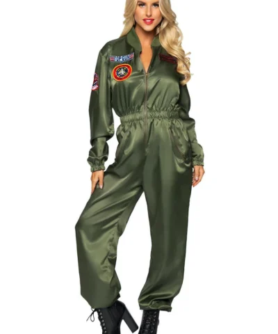 Leg Avenue Ladies Licensed Costumes Top Gun Parachute Flight Suit Costume