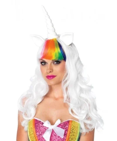 Leg Avenue Weapons Props And Kits Wavy Rainbow Unicorn Wig & Tail Costume Kit