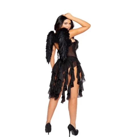 Roma Fairytale & Fanasty 1pc Dark Angel Diva Costume