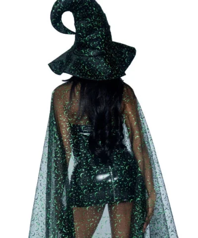 Leg Avenue Glitter Moon Cape And Witch Hat Costume Set Witches Vampire And Devils