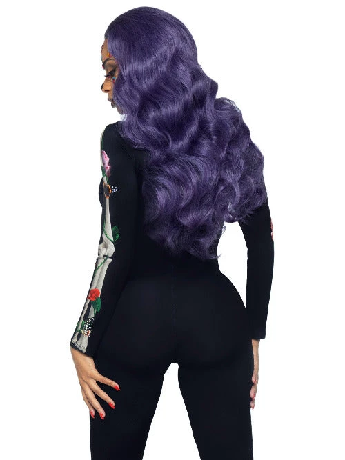 Leg Avenue 3D Floral Skeleton Catsuit Costume
