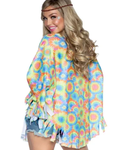 Leg Avenue 70s Hippie Costume Poncho Set