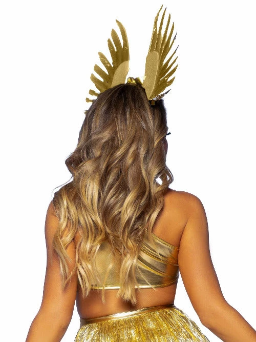 Leg Avenue Golden Goddess Floral And Feather Headband Best Selling Products