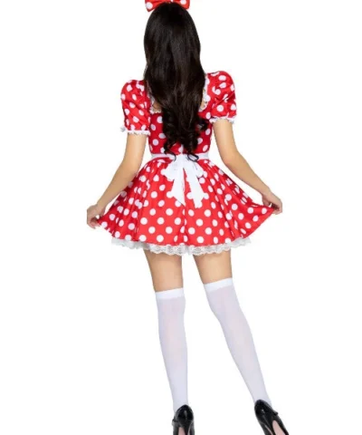 Leg Avenue Polka Dot Dress With Headband Costume