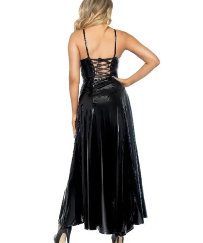 Leg Avenue Design Your Own Costumes Vinyl Ball Gown With Corset Lace Up Back