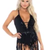 Leg Avenue Rock The Boat Fringe Bodysuit Teddy And Bodysuits