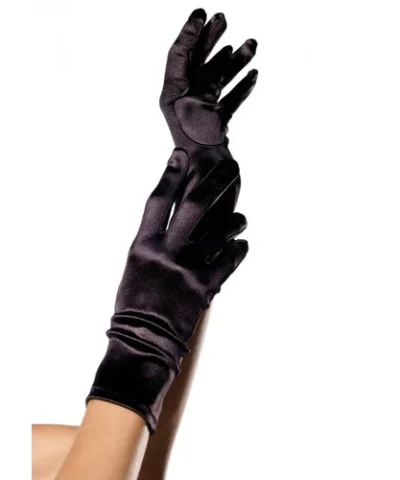 Leg Avenue Gloves & Arm Warmers Satin Wrist Length Costume Gloves