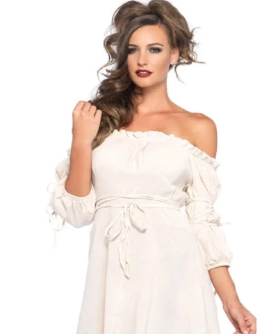 Leg Avenues Gauze Peasant Dress With Tie Up Details Design Your Own Costumes