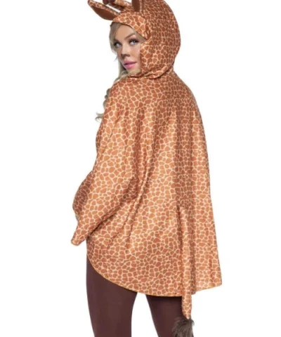 Leg Avenue Giraffe Poncho Animal Costume With Hood