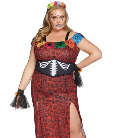 Leg Avenue Deluxe Day Of The Dead Beauty Costume