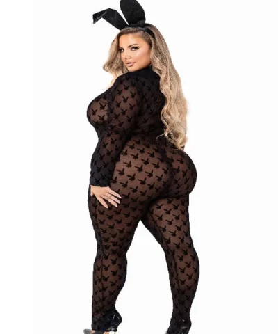 Roma 2pc Sheer Playboy Bunny Bodysuit Playboy Collections