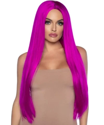 Leg Avenue 33 Inch Long Straight Center Part Wig Wigs