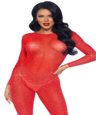 Leg Avenue Design Your Own Costumes Sheer Rhinestone Catsuit.