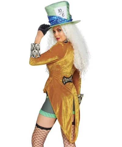 Leg Avenue Fairytale & Fanasty 4-Piece Classic Mad Hatter Women's Costume