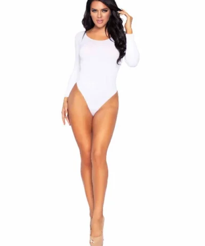 Leg Avenue Flawless Opaque Long Sleeve Bodysuit
