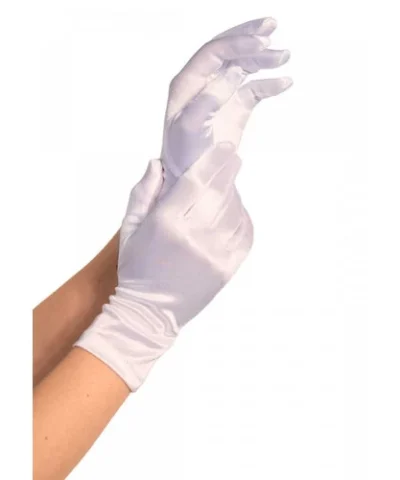 Leg Avenue Gloves & Arm Warmers Satin Wrist Length Costume Gloves