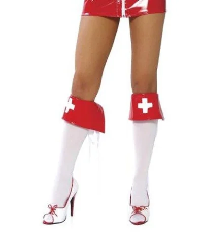 Roma Red And White Boot Covers