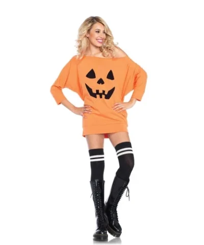Leg Avenue Jersey Halloween Pumpkin Dress