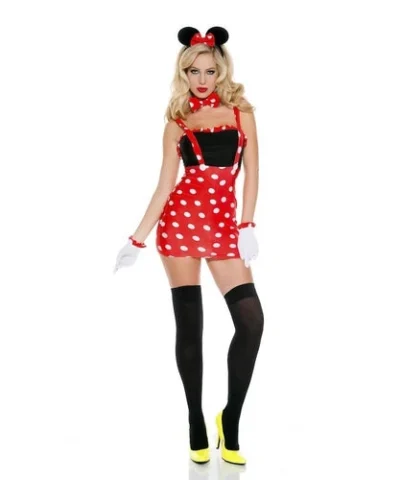 Music Legs Ladies Darling Miss Minnie Dress Costume Animals