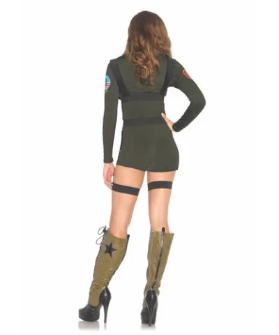 Leg Avenue Top Gun Costume Romper Ladies Licensed Costumes