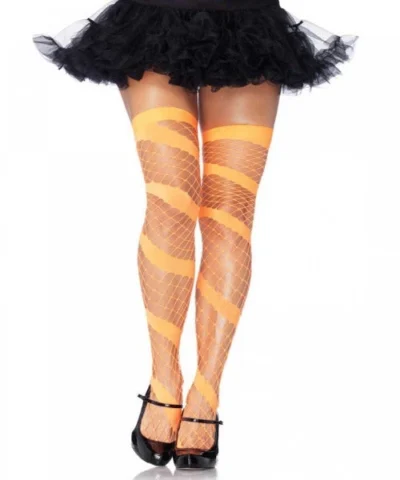 Leg Avenue Romy Net Thigh High Stockings Net & Lace Thigh Highs