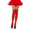 Leg Avenue Snowflake Opaque Pantyhose Halloween And Holiday Hosiery